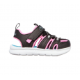 صندل سكيتشرز سي فليكس 2.0 للأطفال لون أسود وزهري-Skechers Girls' C - Flex 2.0 Sandal