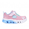 حذاء سكيتشرز اس لايت فلوتر هارت للأطفال لون زهري-Skechers Kids' S Lights-Flutter Heart Lights-Bring Shoes