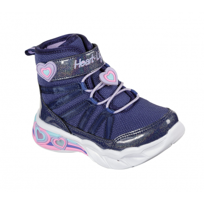 حذاء سكيتشرز اس لايت سويت هارت للأطفال لون كحلي-Skechers S Lights: Sweetheart Lights - Love to Shine