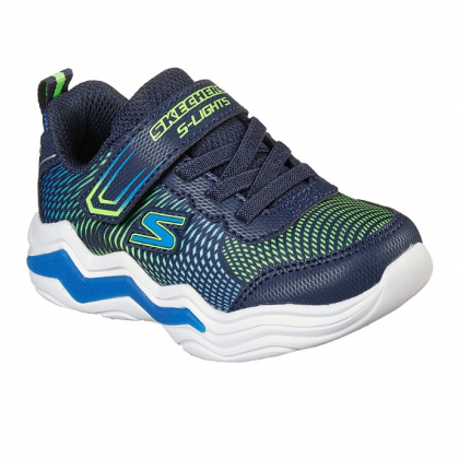 حذاء سكيتشرز اس لايت ايربوتر للأطفال لون كحلي ونعل أبيض- Skechers Infants' S Lights: Erupters IV Shoes