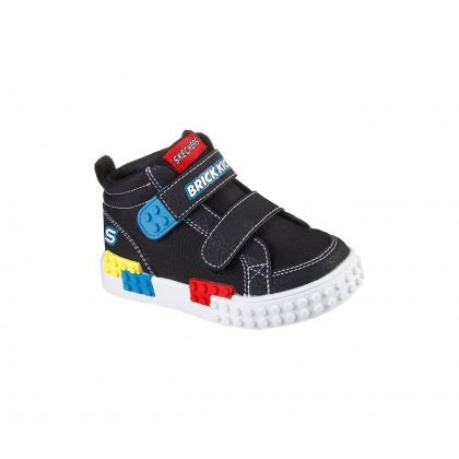 Skechers Kids' Kool Bricks - Lil Constructor Shoes - حذاء سكيتشرز كول بريكس- ليل كونستركتر للأطفال لون أسود