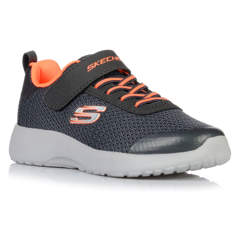 Skechers Kids' Dynamight - Ultra Torque Shoes- حذاء سكيتشرز ديانا ألترا تورق للأطفال لون أسود ورمادي ونعل أبيض