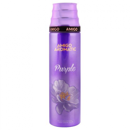 معطر جسم أروماتيك بنفسجي من اميجو للنساء سعة 200 مل - Aromatic Purple Body Spray By AMIGO For Women 200 ML