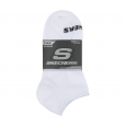 جوارب سكيتشرز قصيرة الكاحل (3 أزواج) لون أبيض - Skechers Unisex No Show (3 Pair) Socks (31-35)