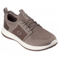 حذاء سكيتشرز ديلسون 3.0 للرجال لون بني فاتح ونعل أبيض- Skechers Men's Delson 3.0 Shoes