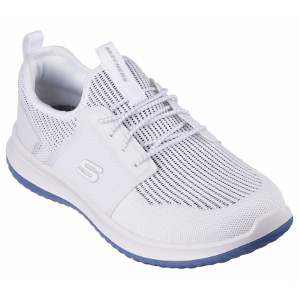 حذاء سكيتشرز ديلسون 3.0 للرجال لون أبيض ونعل أبيض- Skechers Men's Delson 3.0 Shoes