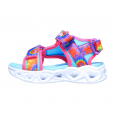 صندل سكيتشرز اس لايت: هارت لايت للأطفال لون زهري-Skechers Girls' S Lights: Heart Lights Sandal