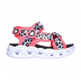 صندل سكيتشرز اس لايت: هارت لايت للأطفال لون زهري-Skechers Kids' S Lights: Heart Lights - Savvy Cat Sandal