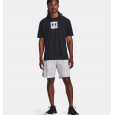 Under Armour Men's UA Tech™ Print Fill Short Sleeve T-shirt-تيشيرت اندر ارمور تيك برينت فيل للرجال لون أسود