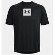 Under Armour Men's UA Tech™ Print Fill Short Sleeve T-shirt-تيشيرت اندر ارمور تيك برينت فيل للرجال لون أسود