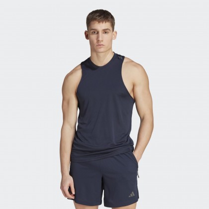 توب تانك اديداس هيت ريدي للرجال لون أزرق- adidas Mens'  Designed for Training HEAT.RDY HIIT Training Tank Top - Blue