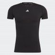 تيشيرت اديداس تراينيغ تيك فيت للرجال لون أسود- adidas Mens'Training Techfit Training Tee - Black