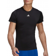 تيشيرت اديداس تراينيغ تيك فيت للرجال لون أسود- adidas Mens'Training Techfit Training Tee - Black