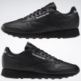 Reebok Classic Leather Shoes - حذاء ريبوك كلاسيك جلد لون أسود 