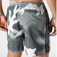 شورت اديداس كامبو اول اوفر برينت للرجال لون أسود وأبيض- adidas Mens' Camo All Over Print Swim Shorts