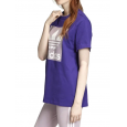 adidas Womens' Boyfriend Tee - Purple- تيشيرت اديداس بوي فريند للنساء لون بنفسجي غامق