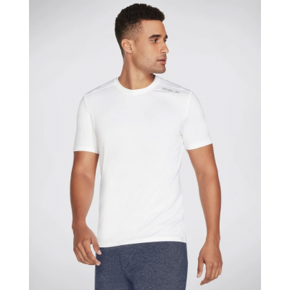 تيشيرت سكيتشرز سكيتش اير للرجال لون ابيض-Skechers Mens' Skech-Air Tee