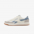 حذاء ريبوك كورت أدفانس للرجال لون بيج وأزرق ونعل أبيض - Reebok Mens' Court Advance Shoes