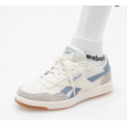 حذاء ريبوك كورت أدفانس للرجال لون بيج وأزرق ونعل أبيض - Reebok Mens' Court Advance Shoes