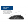 ماوس كمبيوتر سلكي لون أسود-AOC MS121 Wired Optical Mouse