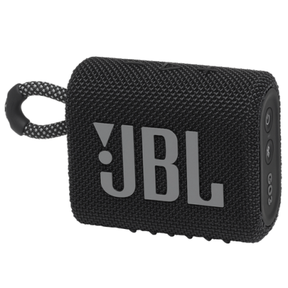 مكبر صوت ميني جو 3 من جي بي ال لون اسود- JBL Go 3 Portable Waterproof Speaker