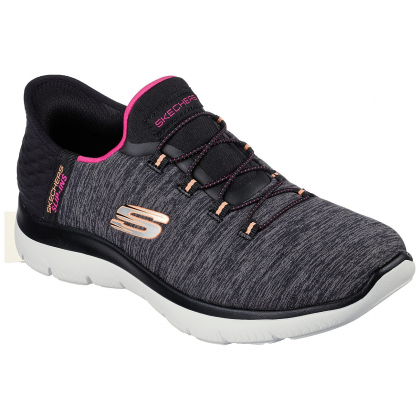 حذاء سكيتشرز سليب انس: سميت للنساء لون رمادي واسود - Skechers Women's Slip-ins: Summits - Dazzling Haze Shoes