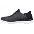 حذاء سكيتشرز سليب انس: سميت للنساء لون رمادي واسود - Skechers Women's Slip-ins: Summits - Dazzling Haze Shoes