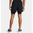 شورت اندر ارمور لانش 2 في 1 للرجال لون اسود-Under Armour Men's UA Launch 2-in-1 Shorts