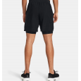 شورت اندر ارمور لانش7 2 في 1 للرجال لون اسود-Under Armour Men's UA Launch 7" 2-in-1 Shorts