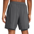 شورت اندر ارمور فل لانش7 2 في 1 للرجال لون اسود-Under Armour Men's UA Fall Launch 2-in-1 7" Shorts