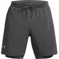 شورت اندر ارمور فل لانش7 2 في 1 للرجال لون اسود-Under Armour Men's UA Fall Launch 2-in-1 7" Shorts