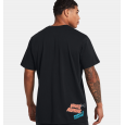 Under Armour Men's UA Heavyweight Logo Overlay T-shirt-تيشيرت اندر ارمور هيفي وايت لوجو اوفر ليه للرجال لون اسود