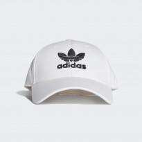 طاقية اديداس تريفول بيسبول للجنسين لون ابيض-adidas Unisex' Trefoil Baseball Cap White