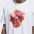 تيشيرت اديداس فلورال هوبس جرافيك للرجال لون ابيض-adidas Mens' Floral Hoops Graphic Tee - White