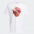 تيشيرت اديداس فلورال هوبس جرافيك للرجال لون ابيض-adidas Mens' Floral Hoops Graphic Tee - White