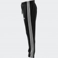 بنطلون اديداس للرجال لون اسود-adidas Men's Essentials French Terry Tapered Elastic Cuff 3-Stripes Joggers Pants