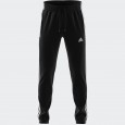 بنطلون اديداس للرجال لون اسود-adidas Men's Essentials French Terry Tapered Elastic Cuff 3-Stripes Joggers Pants