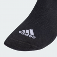 adidas Unisex' 3-Stripes Cushioned Mid-Cut Socks (3 Pairs) - Black- جوارب اديداس ثلاث خطوط كوشينيد ميد كت للجنسين لون اسود