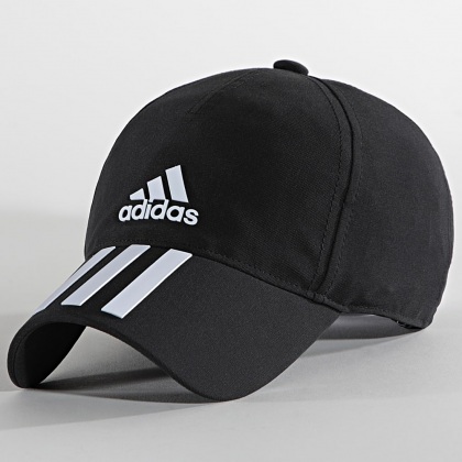 adidas Unisex' AEROREADY 3-STRIPES BASEBALL Cap - Black- طاقية اديداس اروريدي ثلاث خطوط للجنسين لون اسود