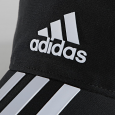 adidas Unisex' AEROREADY 3-STRIPES BASEBALL Cap - Black- طاقية اديداس اروريدي ثلاث خطوط للجنسين لون اسود