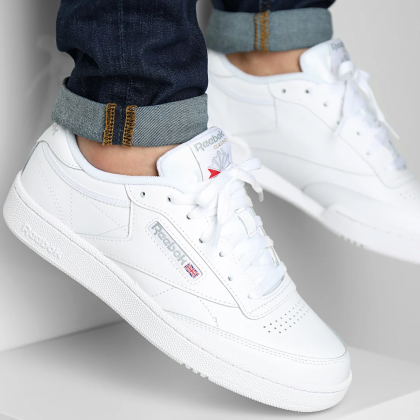 Reebok Mens' Club C 85 Shoes - White- حذاء ريبوك كلوب سي 85 للرجال لون أبيض