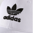 طاقية اديداس تريفول بيسبول للجنسين لون ابيض-adidas Unisex' Trefoil Baseball Cap White