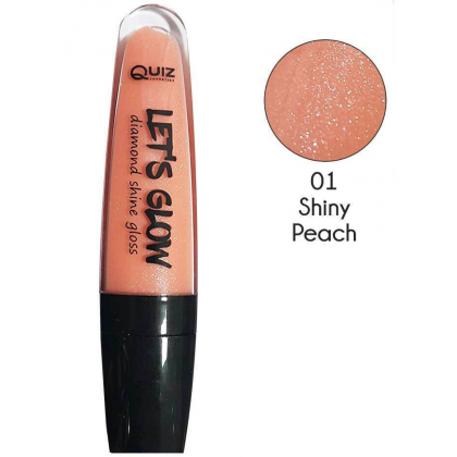 ملمع شفاه من كويز درجة لون 01 حجم 7 مل - QUIZ Let’s Glow Lip Gloss (01 Shiny Peach) 7ml