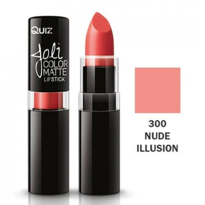 أحمر شفاه مطفي من كويز درجة 300 حجم 3.6 غم- QUIZ - Joli Matte Long Lasting Lipstick (No 300) 3.6g