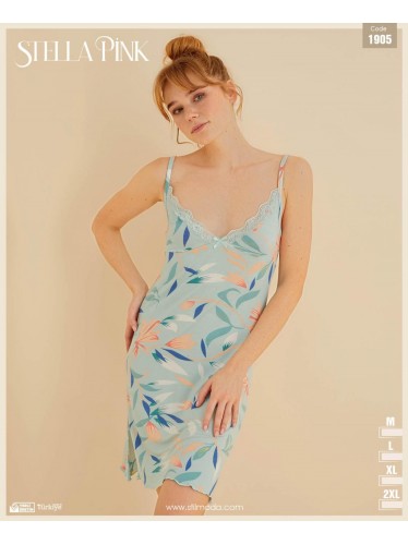 قميص نوم للنساء لون فستقي