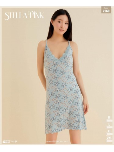 قميص نوم للنساء لون أزرق فاتح