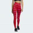 adidas Womens' Marimekko Techfit Long Tights - Red- بنطلون ضيق ايداس ماريمكو للنساء لون احمر