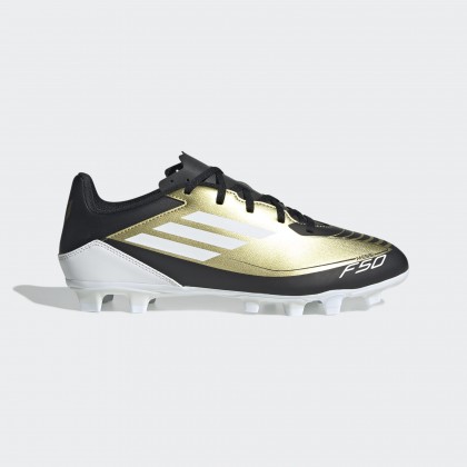 adidas Men's F50 Club Messi Flexible-Ground Boots - Gold - حذاء اديداس اف 50 ميسي فليكسابل جراوند للرجال لون ذهبي وابيض