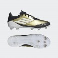 adidas Unisex' F50 League Messi Firm/Multi-Ground Soccer Cleats Boots - Gold - حذاء اديداس اف 50 ليجا ميسي فيرم ملتي جراوند للجنسين لون ذهبي وابيض