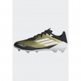 adidas Unisex' F50 League Messi Firm/Multi-Ground Soccer Cleats Boots - Gold - حذاء اديداس اف 50 ليجا ميسي فيرم ملتي جراوند للجنسين لون ذهبي وابيض